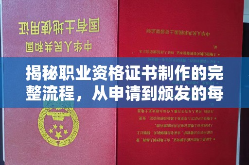 丹阳揭秘职业资格证书制作的完整流程，从申请到颁发的每一步